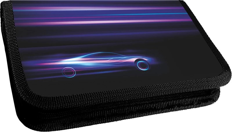 Пенал 1 отделение LAMARK Скорость света soft-touch, арт. PB0054-15