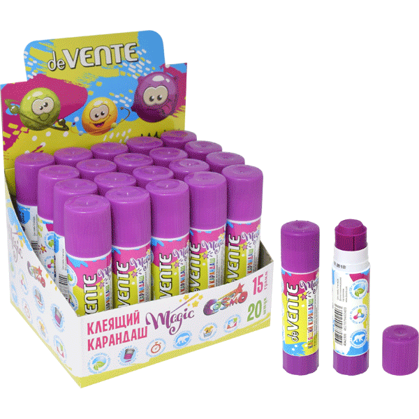 Клей карандаш 8г deVENTE Cosmo Magic с цветным индикатором, арт. 4042050