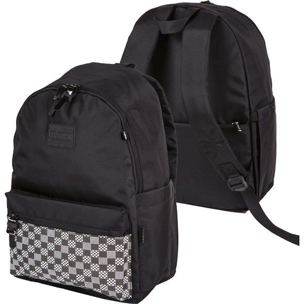 Рюкзак подростковый deVENTE Total Black с отделением для ноутбука мягкий уплотненная спинка, арт. 7032473