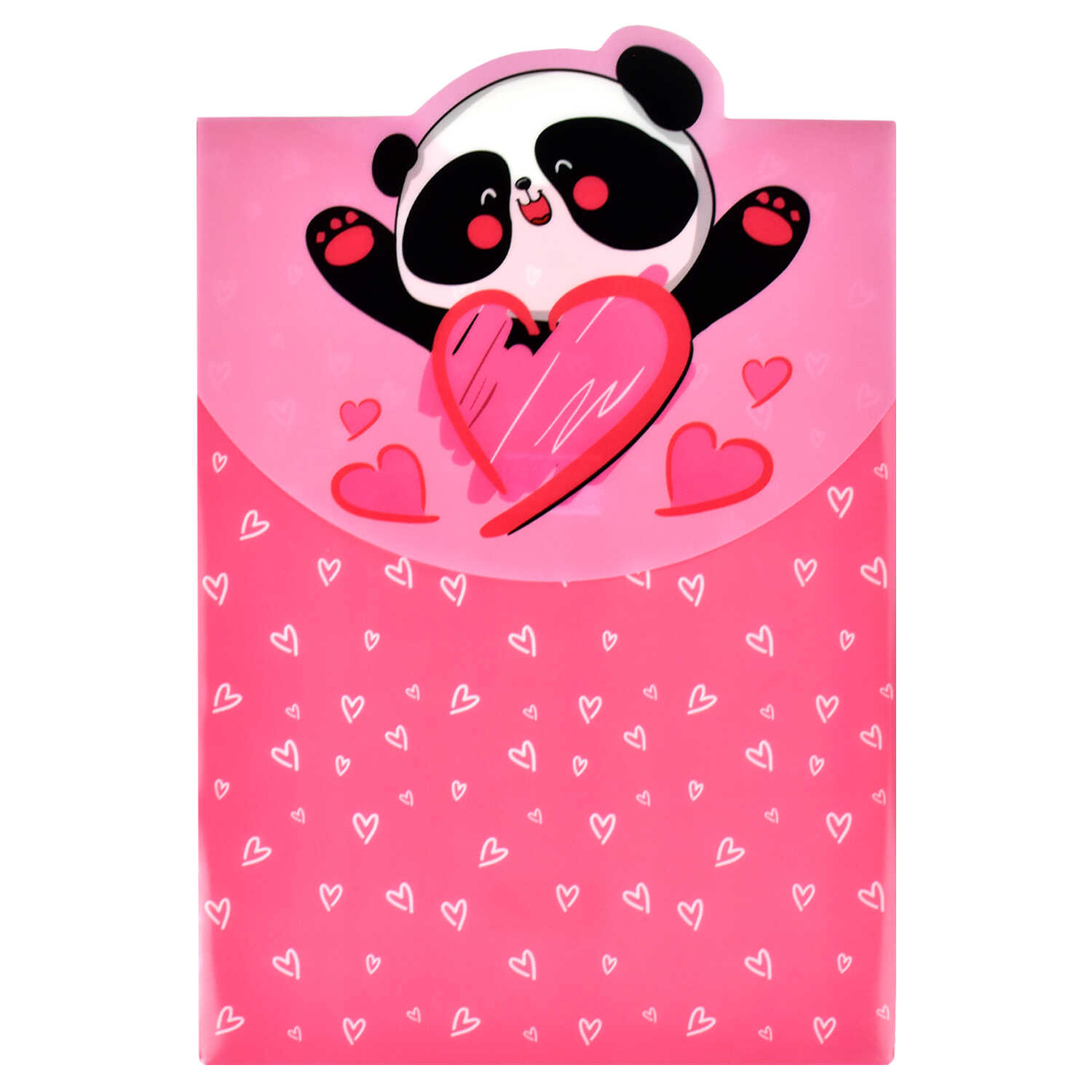 Папка конверт на липе А4 0,18мм ФЕНИКС Панда вертикальная, арт. 56321