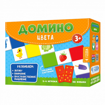 Игра настольная Домино Цвета ГЕОДОМ, арт. 7888