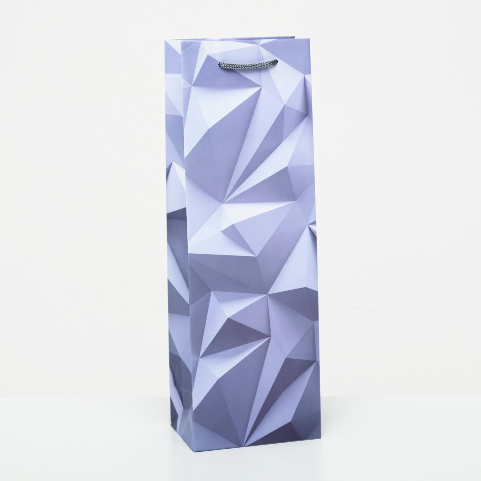 Пакет подарочный 12*36 под бутылку ассорти, арт. 1238