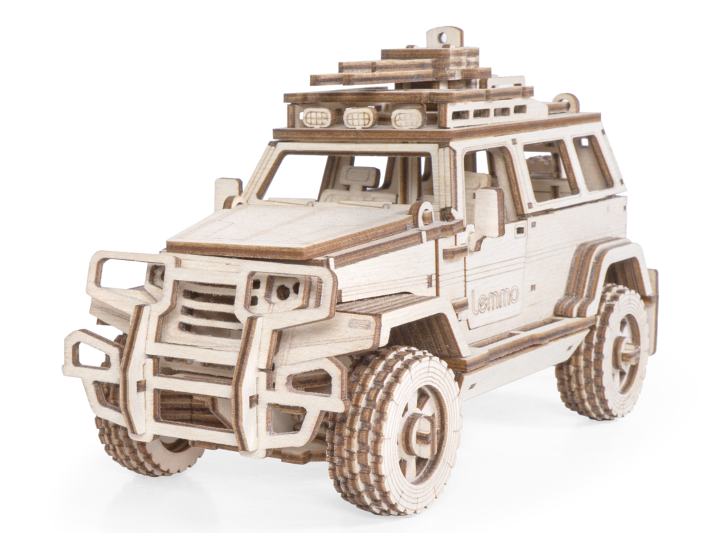 Конструктор деревянный LEMMO Внедорожник Булат 168 деталей, арт. 0158