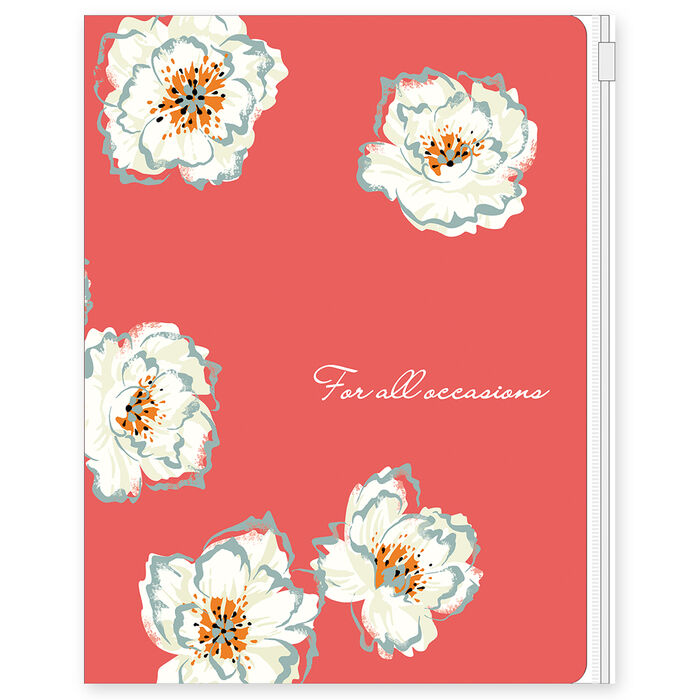 Папка уголок жесткий А4 6отделений+1отделение на молнии ФЕНИКС Цветы, арт. 46699