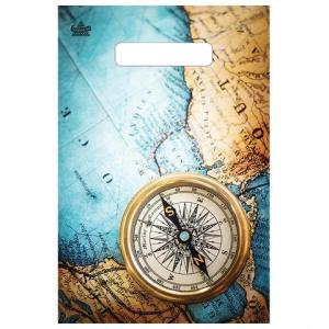 Пакет полиэтиленовый пробивные ручки 20*30 ТИКОПЛАСТИК Компас, арт. 701510