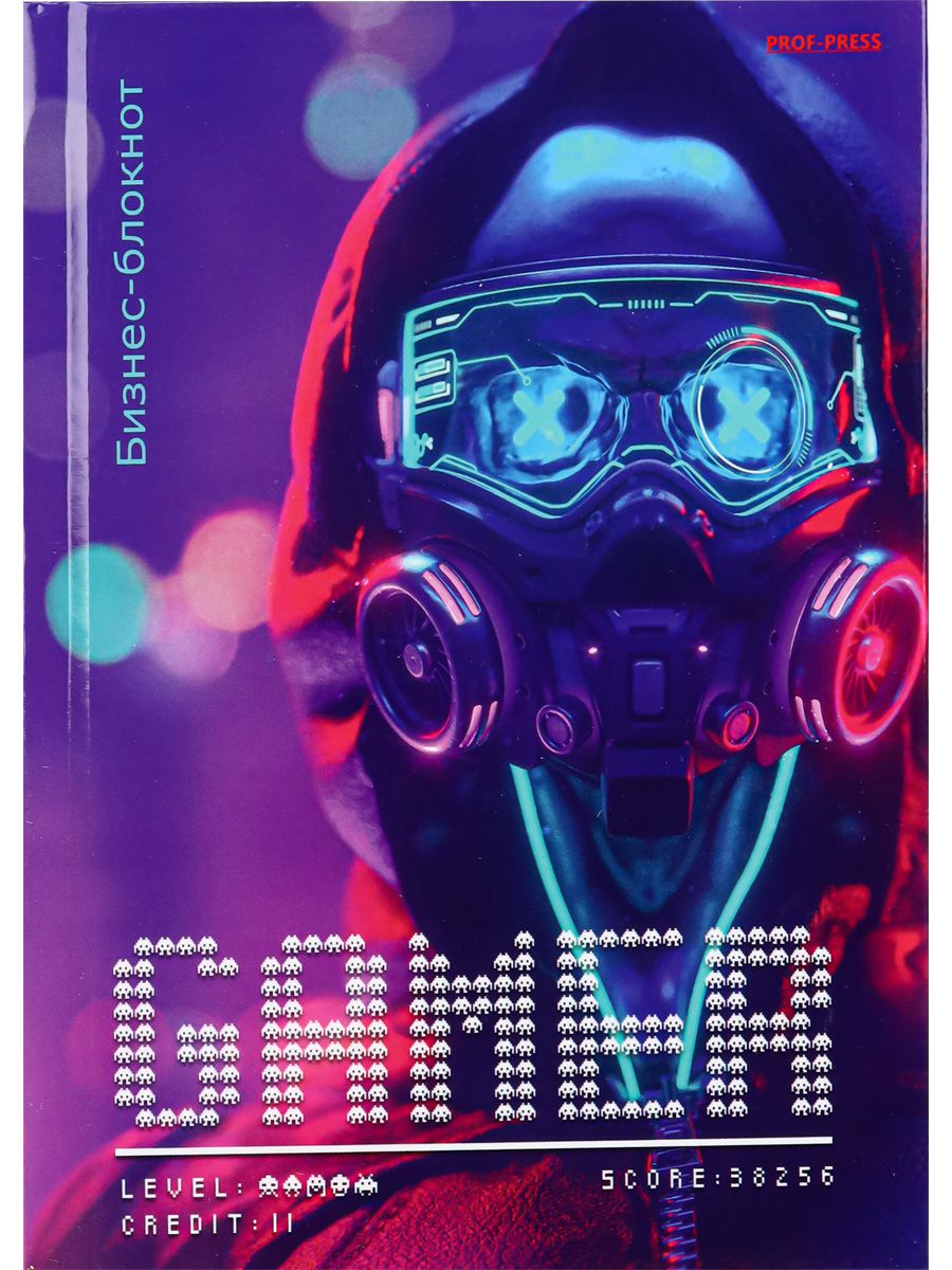 Записная книжка А6 80л клетка ПРОФ-ПРЕСС Киберчеловек твердая обложка, арт. Б80-6769