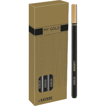 Ручка шариковая синяя 0,7/0,3 deVENTE My Gold корпус черный масляный стержень, арт. 5073734