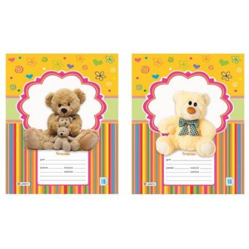 Тетрадь А5 18л линия LAMARK Плюшевые мишки, арт. 34808