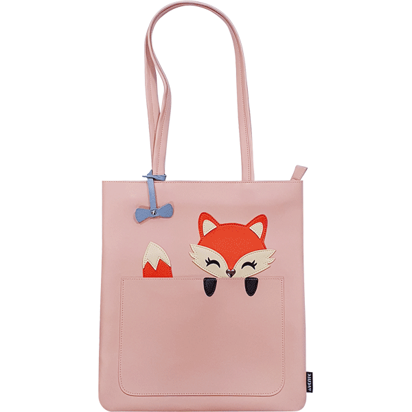 Сумка молодежная женская deVENTE Cute Fox искусственная кожа на молнии бежевая, арт. 7034106