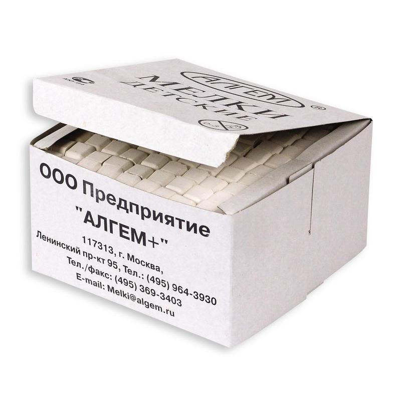 Мел белый 1шт твердый АЛГЕМ, арт. МШБ-100