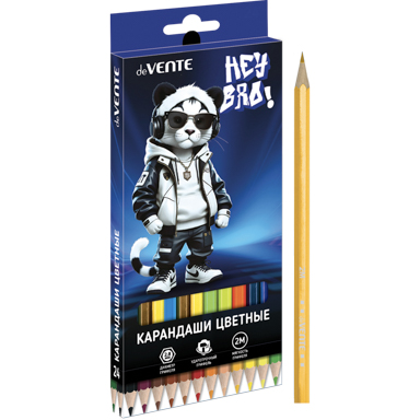 Карандаши цветные 24цвета deVENTE Hey Bro, арт. 5024621