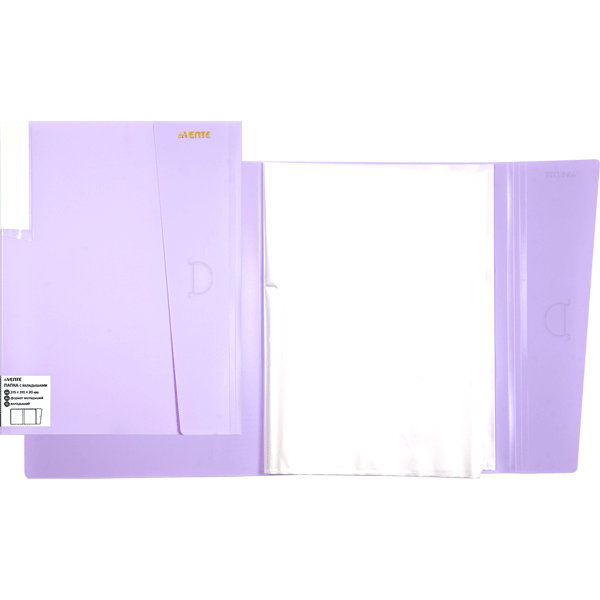 Папка с мультифорами 20стр deVENTE Pastel с клапаном сиреневая, арт. 3101803