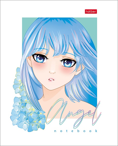 Тетрадь А5 48л клетка ХАТБЕР Ангелы аниме, арт. 48Т5лофВ1_29199