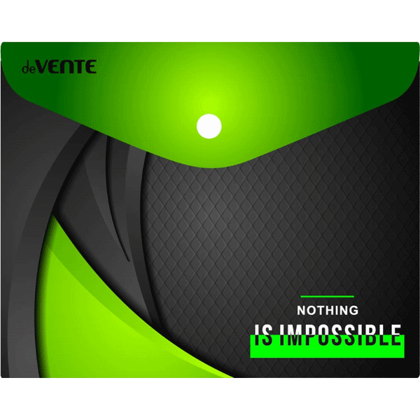 Папка конверт на кнопке А6 150мкр deVENTE Nothing Is Impossible, арт. 3079047