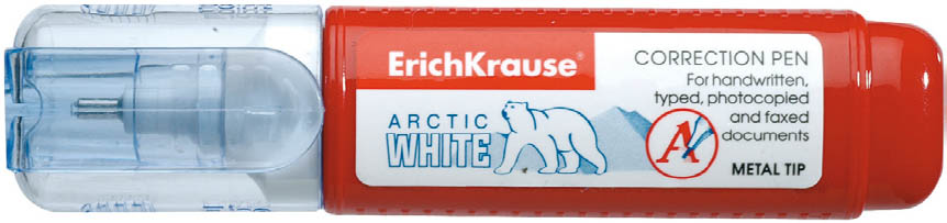 Корректирующий карандаш 12мл ЕRICH КRAUSE Arktic White с металлическим наконечником, арт. 780