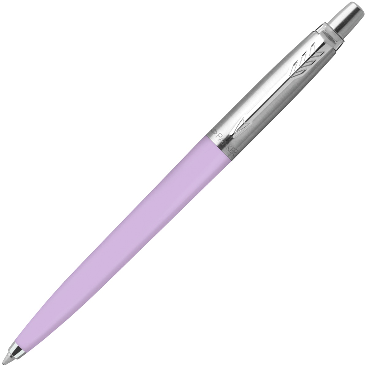 Ручка подарочная шариковая синяя PARKER Jotter Original K60 Purple Lilac СТ корпус лиловый/хром в футляре, арт. R2123147