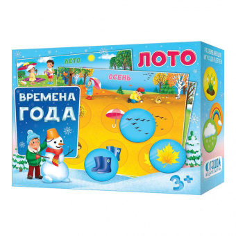Игра настольная Лото Времена года ГЕОДОМ, арт. 4382
