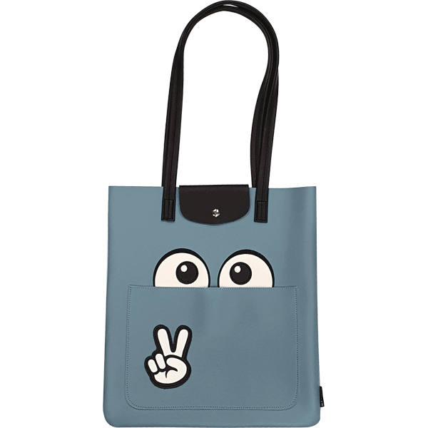 Сумка молодежная женская deVENTE Watching you искусственная кожа на магнитной застежке небесно-голубая, арт. 7034104