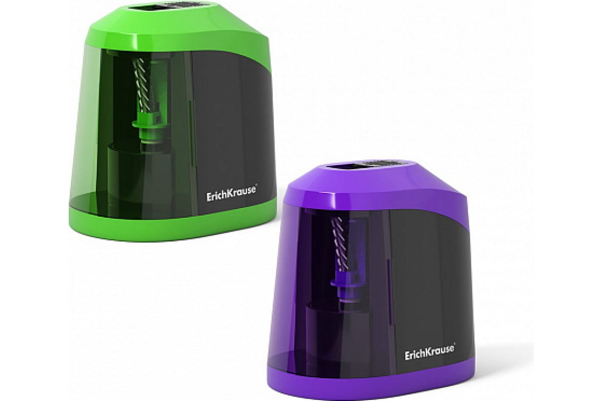 Точилка электрическая ERICH KRAUSE Spiral ассорти, арт. 44502