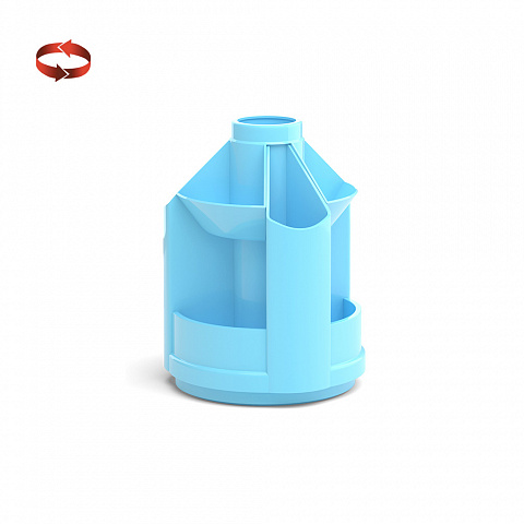 Подставка для письменных принадлежностей ERICH KRAUSE Mini Desk Pastel голубая, арт. 51471