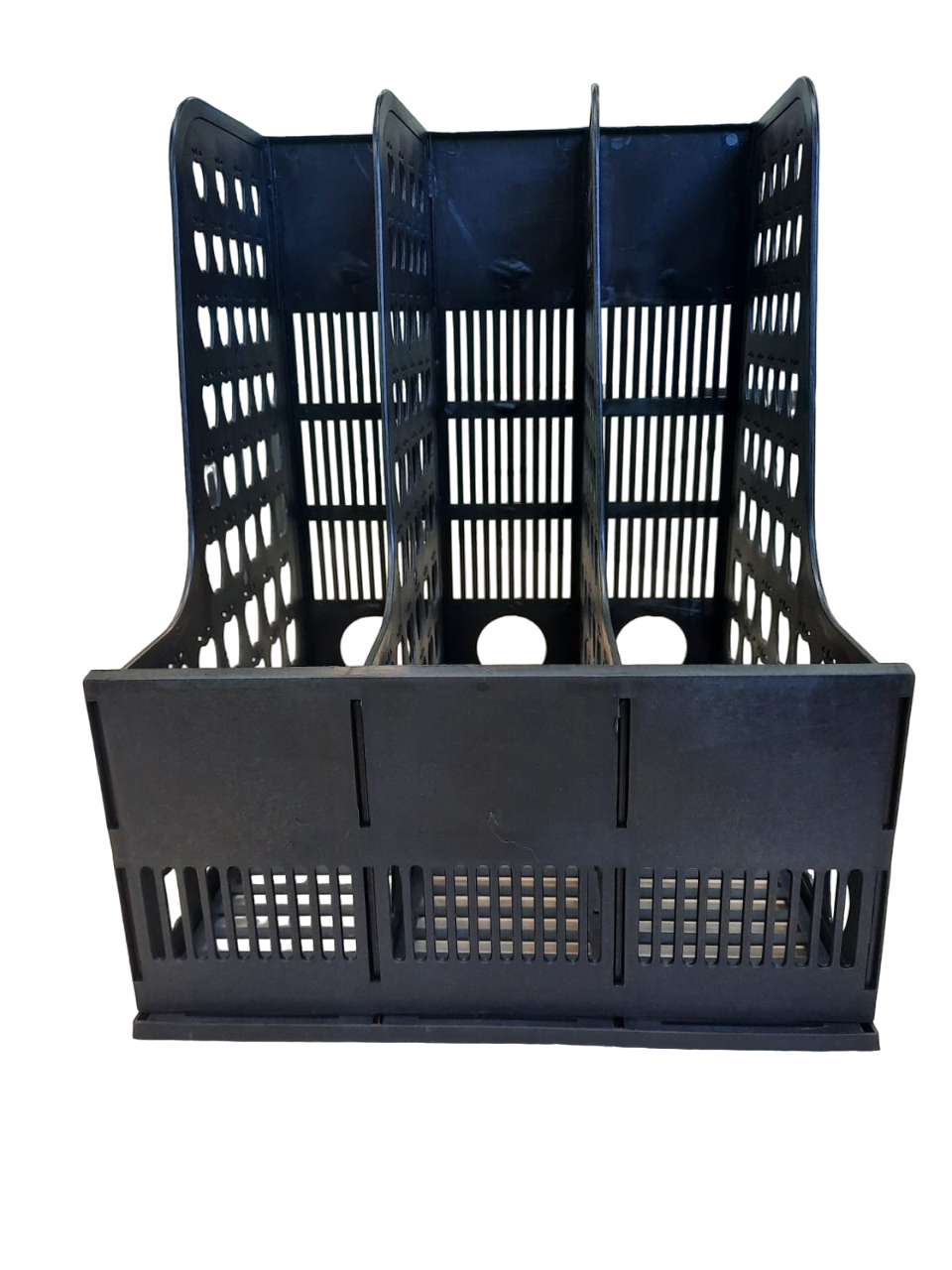 Лоток вертикальный 3-х секционный UNION черный, арт. ABT930146