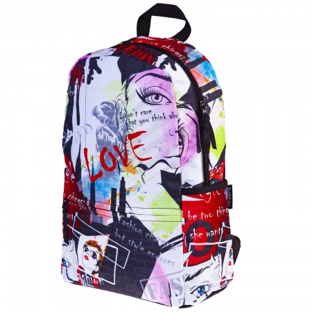 Рюкзак молодежный ХАТБЕР BLACK Стиль мягкий уплотненная спинка, арт. NRk_83137