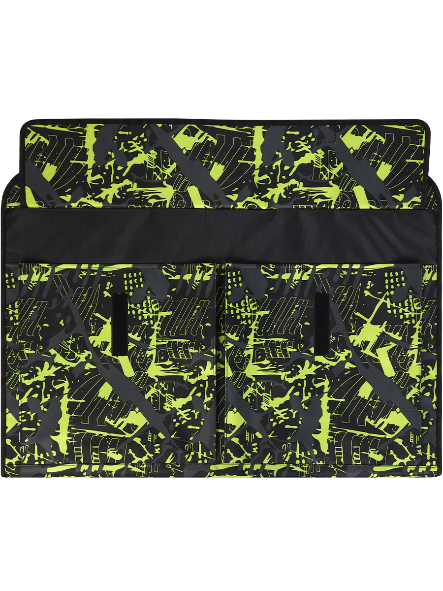 Папка для чертежей и рисунков с ручками текстиль А2 ПРОФ-ПРЕСС зеленый/черный , арт. ПХ-2997