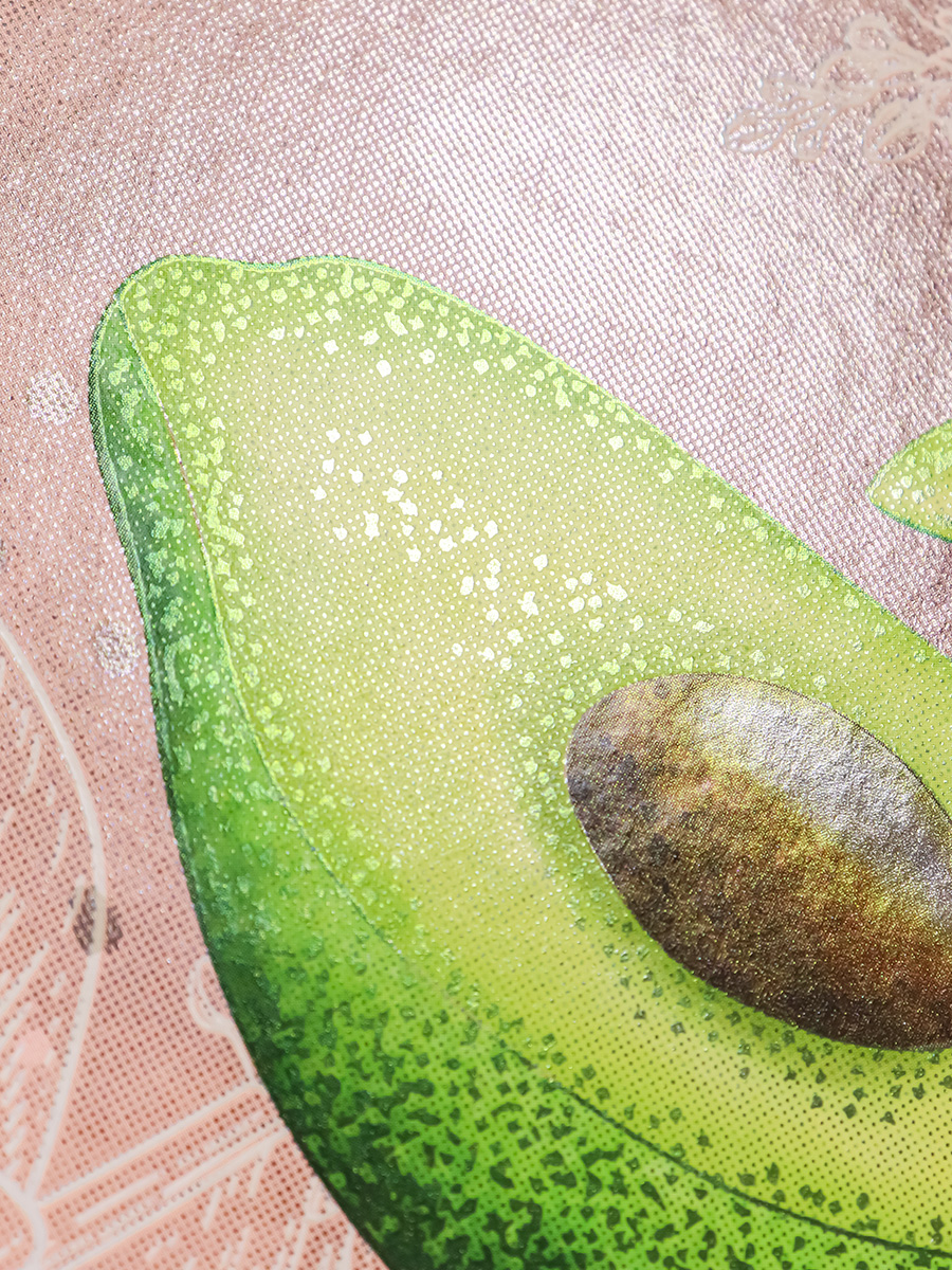 Записная книжка А5 80листов клетка ПРОФ-ПРЕСС Авокадо на розовом твердая обложка, арт. 80-5916