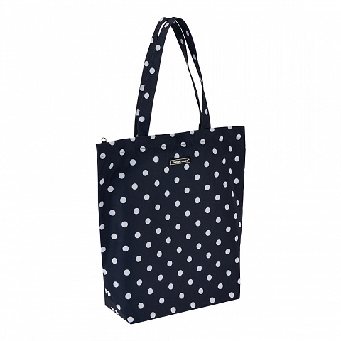 Сумка шоппер ERICH KRAUSE Dots in Black на молнии, арт. 51945