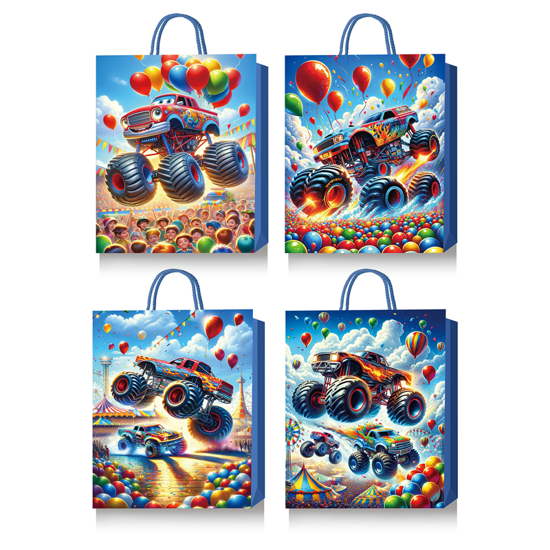 Пакет подарочный 26*32 deVENTE Monster Truck ассорти , арт. 9041437