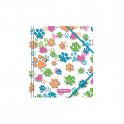 Папка на резинках А5+ ERICH KRAUSE Neon Paws, арт. 50481