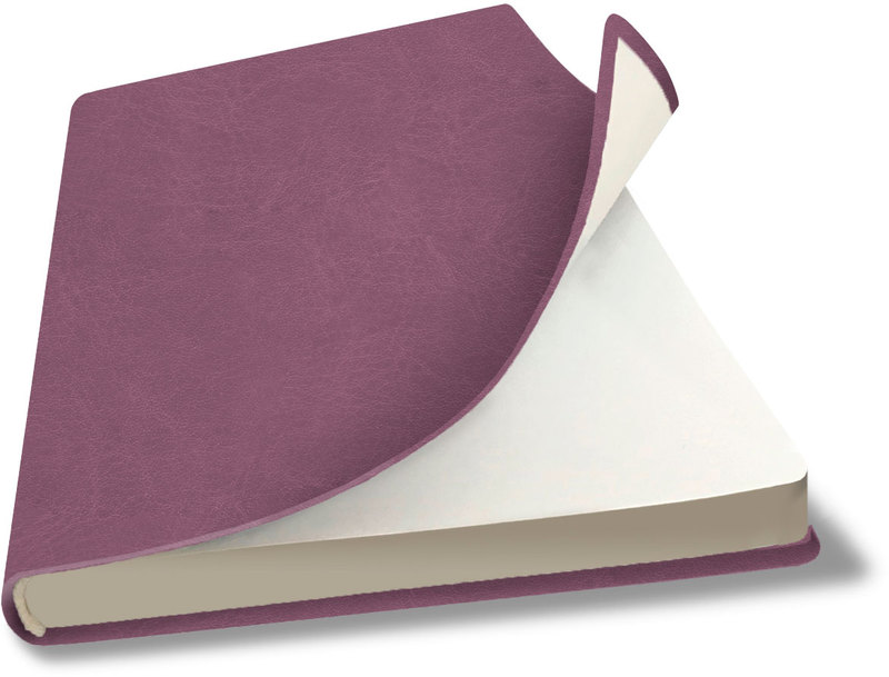 Блокнот А5 80л нелинованный склейка LAMARK Salut Flex кремовая бумага фуксия (скетчбук), арт. 01120-FS