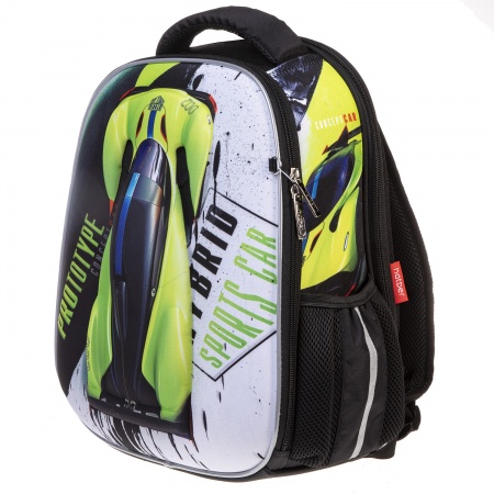 Рюкзак школьный ХАТБЕР Ergonomic Plus Autosport мягкий уплотненная спинка вентилируемые вставки, арт. NRk_71038