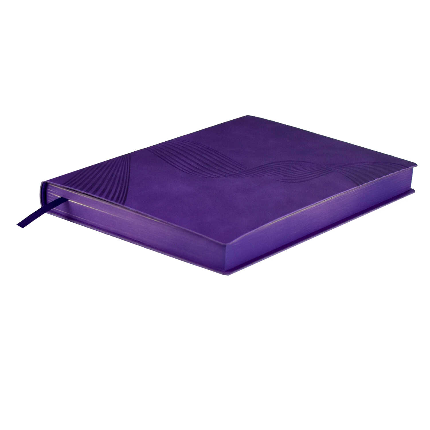 Ежедневник недатированный А6+ ФЕНИКС Escalada Бейбискин крем блок интегральная обложка фиолетовый фиолетовый срез, арт. 64026