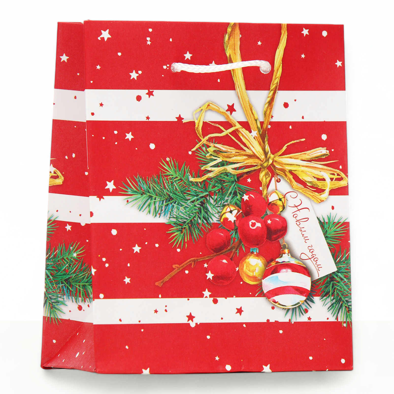 Пакет подарочный 11,5*14,5 АРТДИЗАЙН С Новым годом! Звездочки, арт. 10398537/0291.789