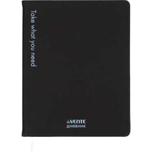 Дневник 1-11 класс твердая обложка искусственная кожа deVENTE Take what you need черный, арт. 2021646