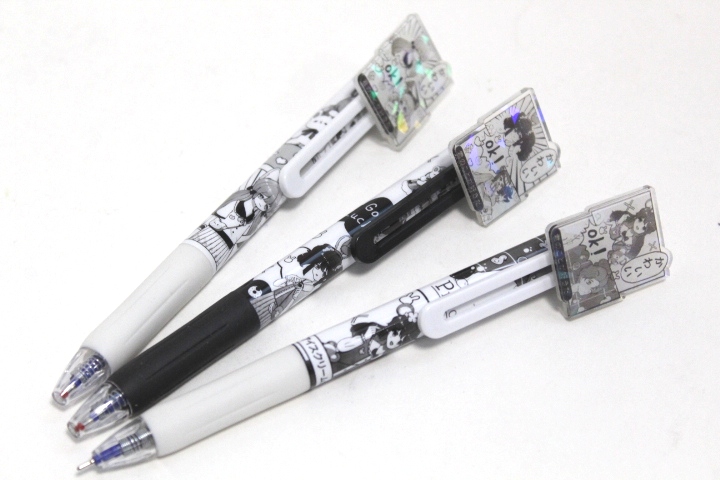 Ручка шариковая черная с фигуркой Jandan JD корпус ассорти, арт. JD-2240