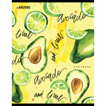 Тетрадь А4 96л клетка deVENTE Avocado and Lime, арт. 2058105