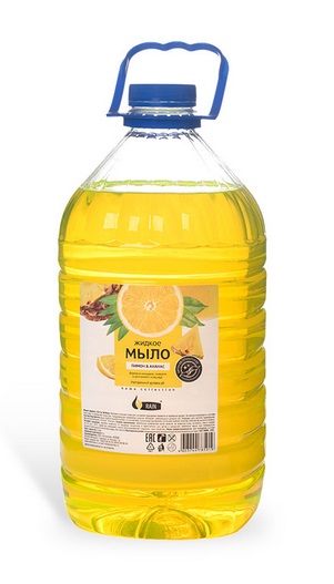 Мыло жидкое 5л RAIN Лимон антибактериальное, арт. 1038/5101