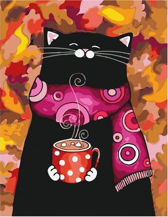 Картина по номерам с акриловыми красками 40*50 Осеннее настроение NN, арт. GX26581