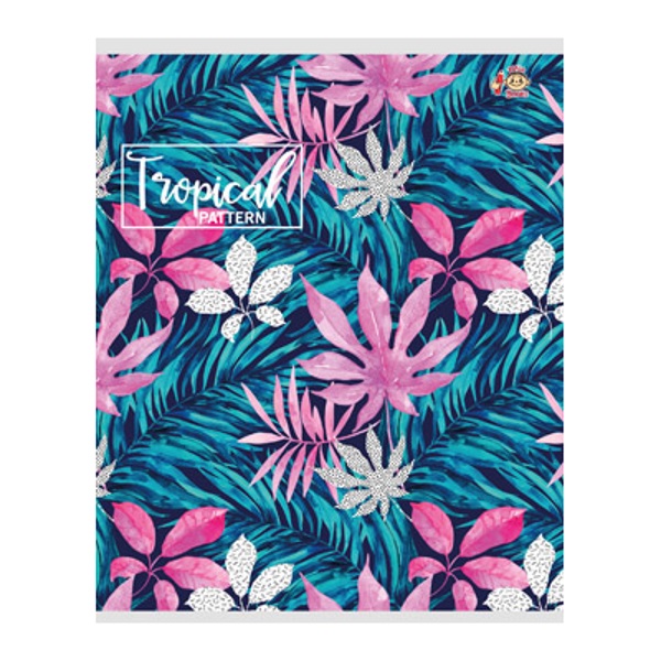 Тетрадь А5 48л клетка FINE BOOKS Tropics, арт. FB135