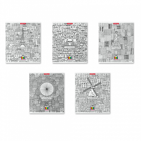 Тетрадь А5 48л клетка ERICH KRAUSE Add Color Voyage, арт. 49634