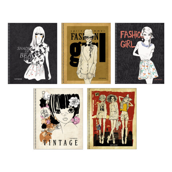 Тетрадь А5 80л клетка LISTOFF Fashion Girl ассорти, арт. ТСЛ807714