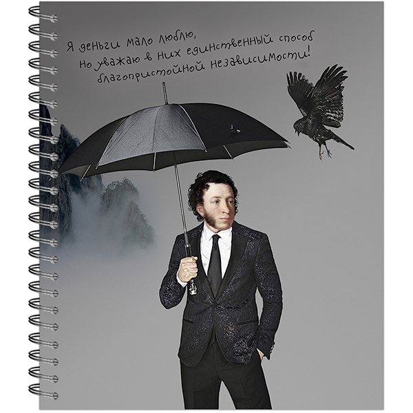 Тетрадь А5 96листов клетка спираль ПОЛИНОМ Модные классики ассорти, арт. 3300-96