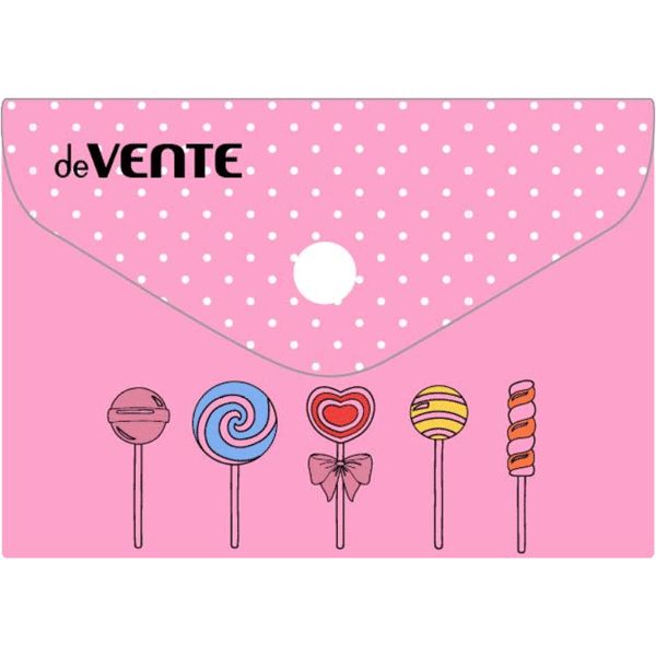 Папка конверт на кнопке А7 150мкр deVENTE Candy, арт. 3079074