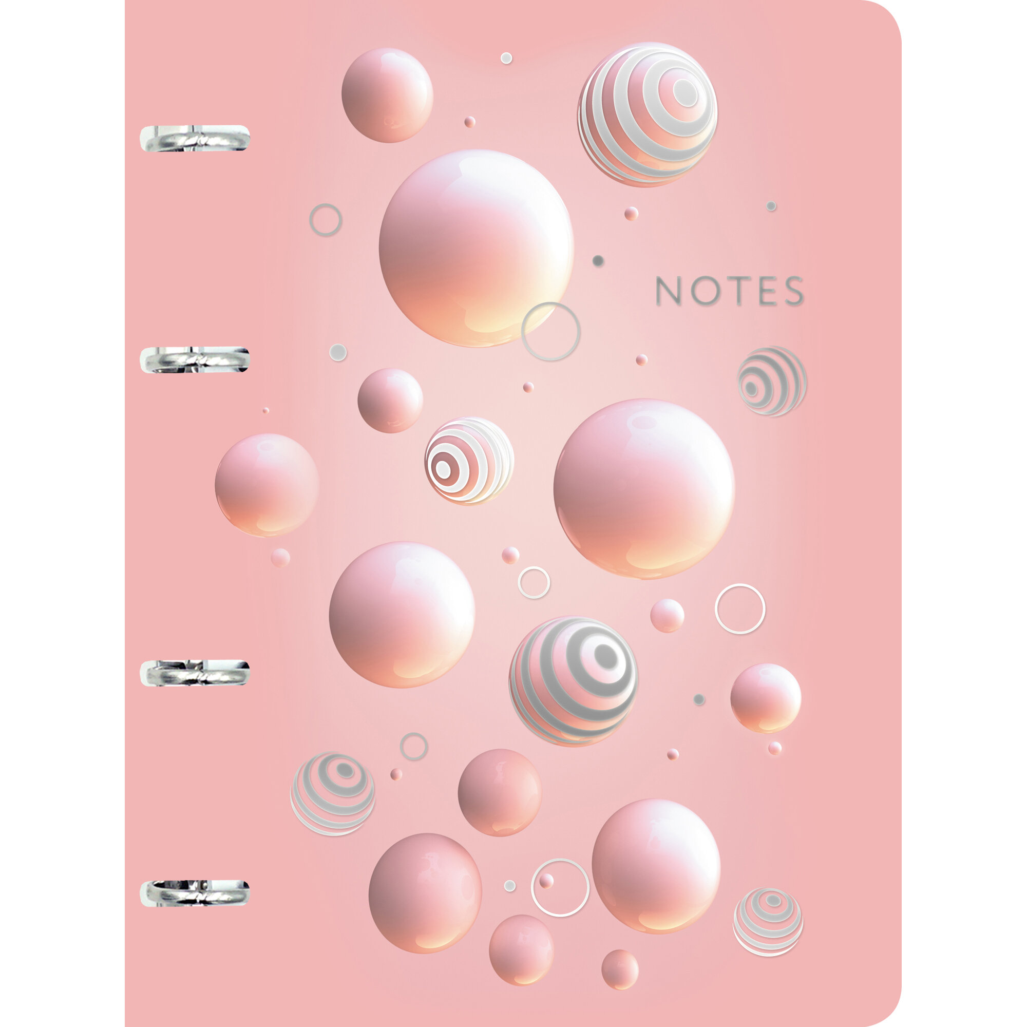 Тетрадь А5 100л клетка на кольцах JOY BOOK Bubbles, арт. ПБФ1004966