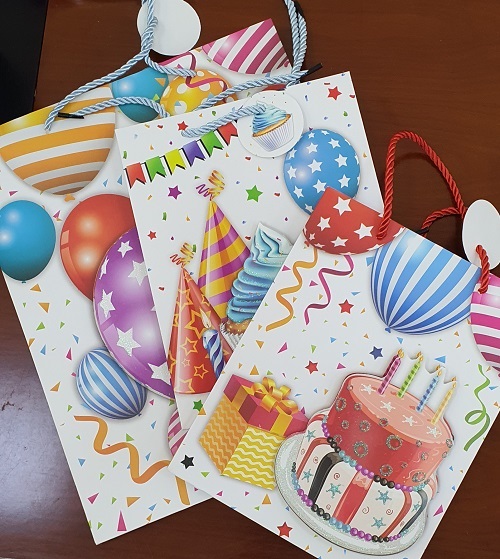 Пакет подарочный 30*40 MC BASIR Happy Birthday ассорти , арт. MC-6338