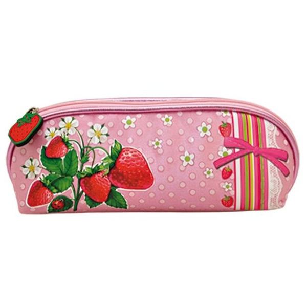 Пенал-косметичка 1 отделение ФЕНИКС Клубника, арт. 34791