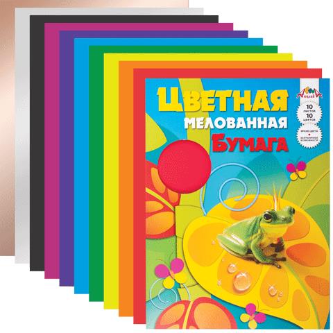 Бумага цветная А3 10цв 10л АППЛИКА Царевна-лягушка, арт. С0390-01/39001