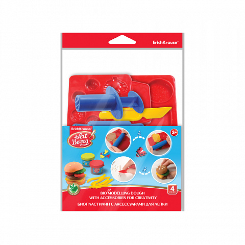Набор формочек для пластилина 5шт Happy Burger ERICH KRAUSE, арт. 30181